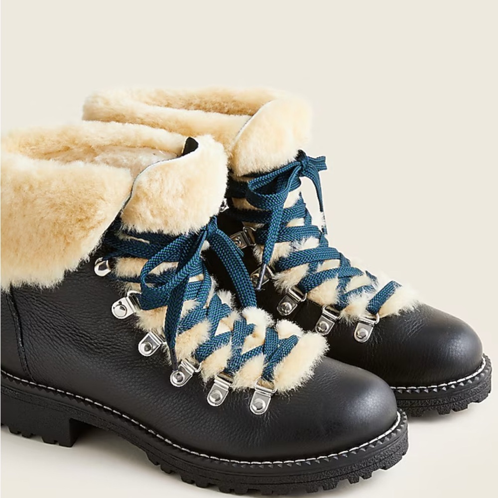 Jcrew Nordic boots in leather Size 7 Item BD332.